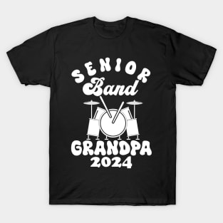 senior Band Grandpa 2024 Funny grandpa grandfather T-Shirt